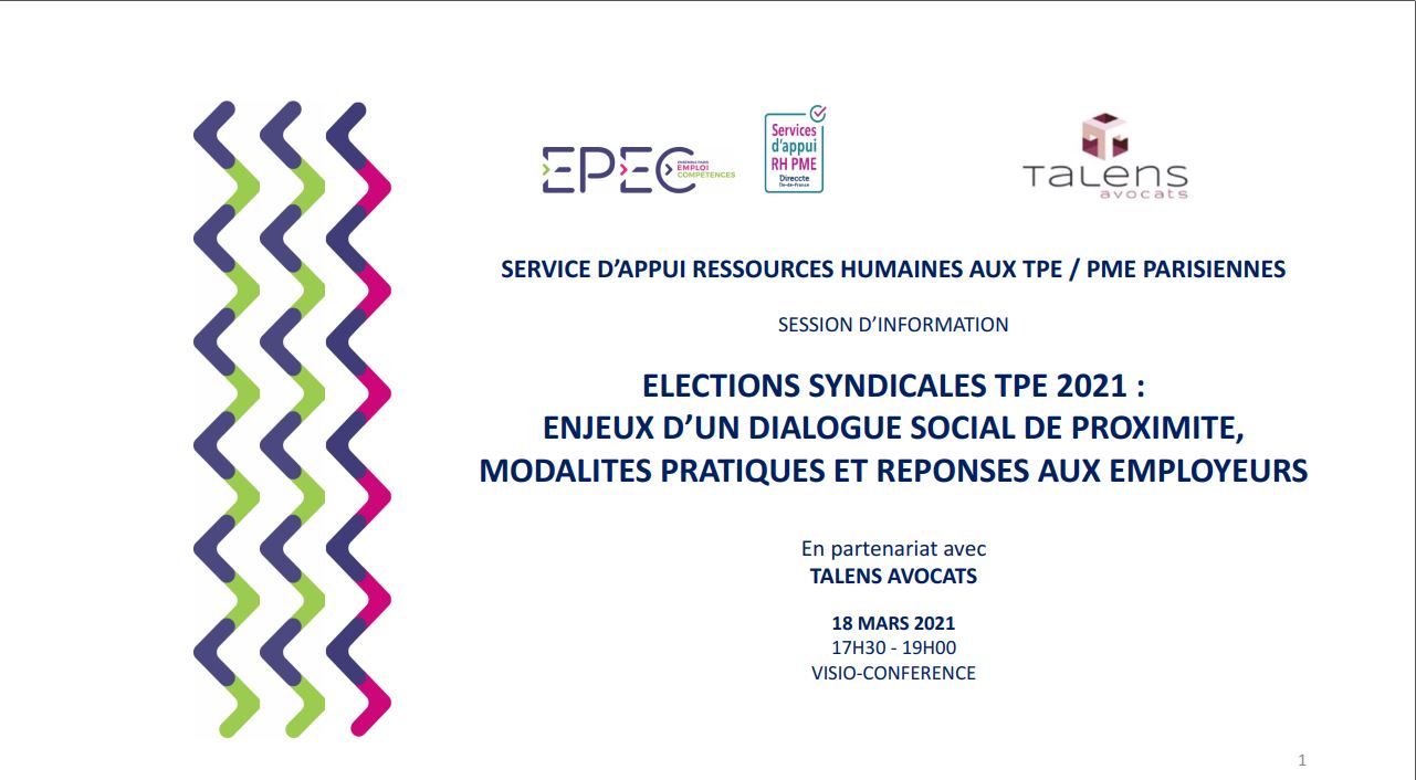 Elections syndicales TPE 2021
